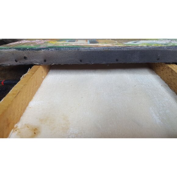 VTG MCM original signed art Idyllic Rustic Cottage Rural Ethnic Boho Eclectic. - Picture 8 of 11